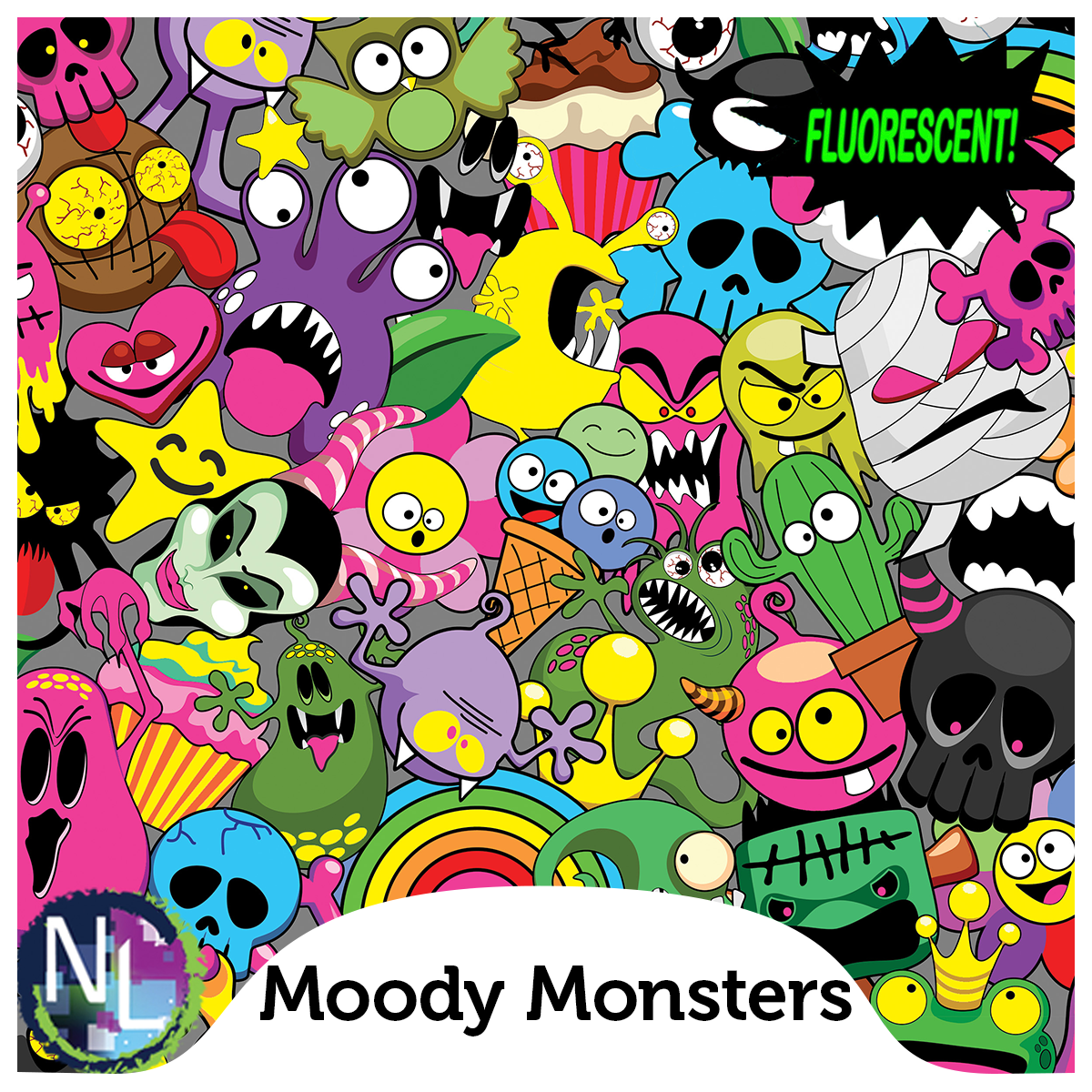 ink monsters Moody Monsters ( FLUORESCENT INK )